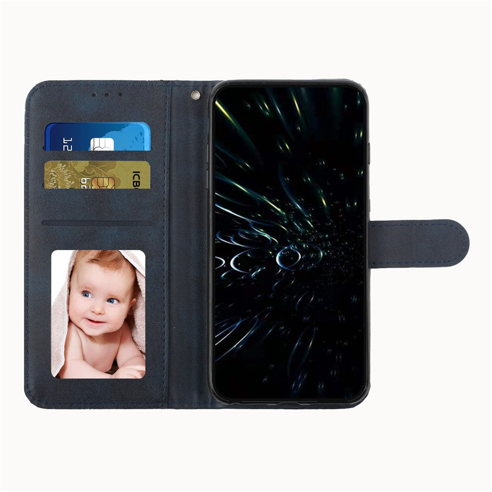 Stitching PU Leather Stand Wallet Phone Case Dual-sided Magnetic Clasp Cover for Samsung Galaxy A53 5G