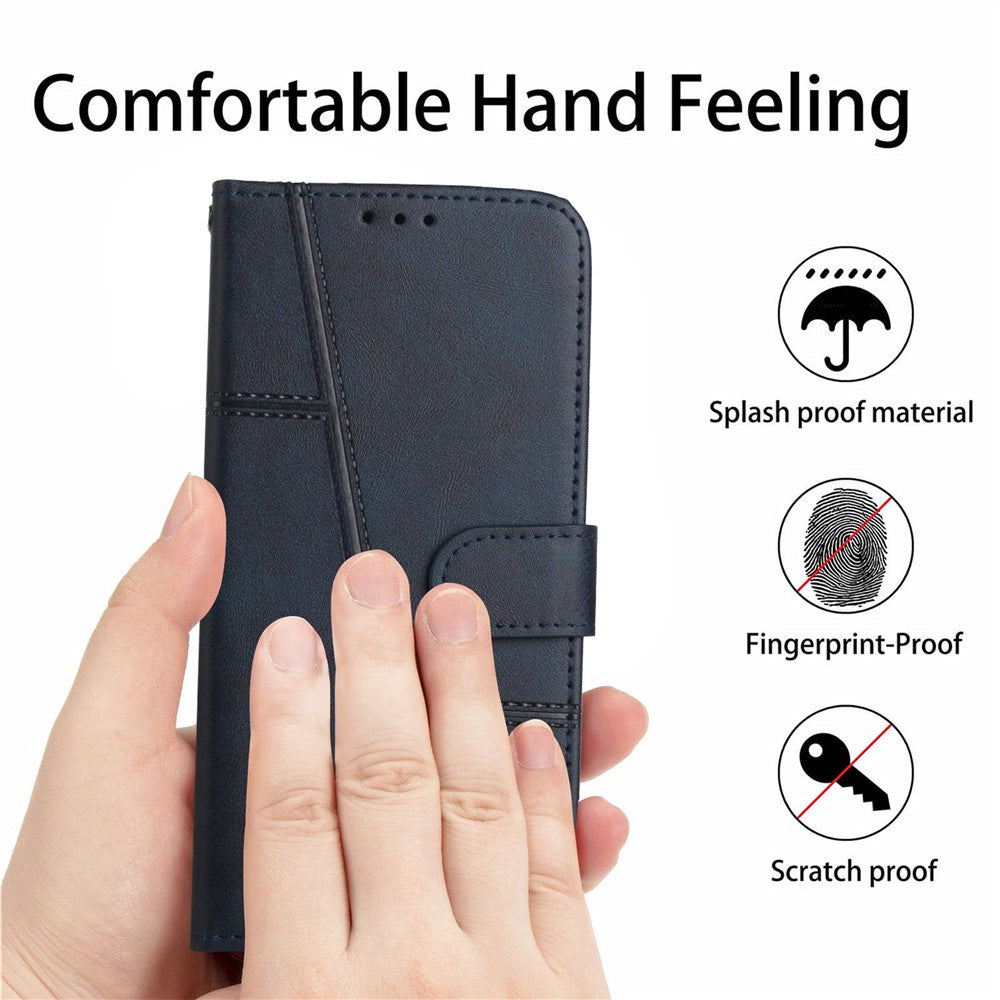 Stitching PU Leather Stand Wallet Phone Case Dual-sided Magnetic Clasp Cover for Samsung Galaxy A53 5G