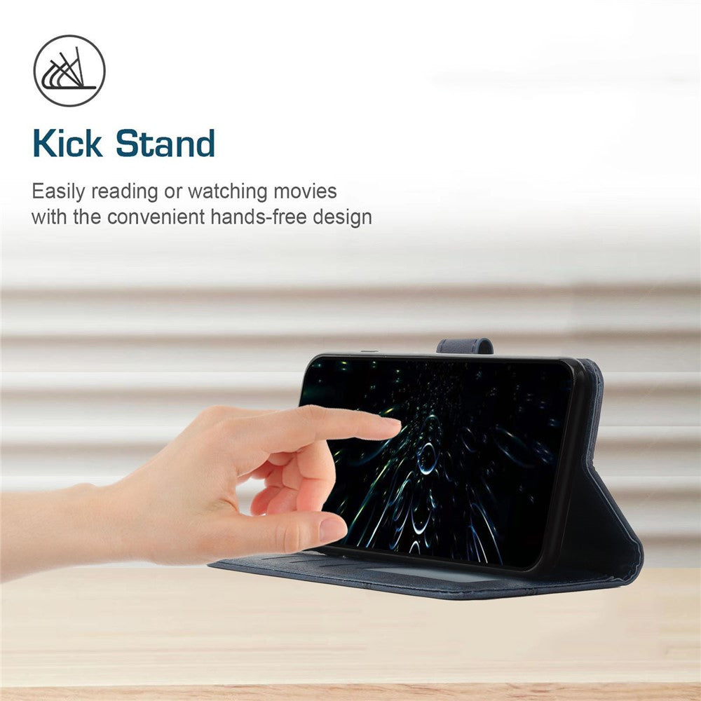 Stitching PU Leather Stand Wallet Phone Case Dual-sided Magnetic Clasp Cover for Samsung Galaxy A53 5G