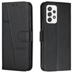 Stitching PU Leather Stand Wallet Phone Case Dual-sided Magnetic Clasp Cover for Samsung Galaxy A53 5G
