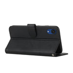 Stitching PU Leather Cover + TPU Phone Case Stand Wallet Protective Cover for Samsung Galaxy A03 Core