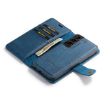 DG.MING Split Leather Wallet Full Protection Cover Shell Detachable 2-in-1 TPU Inner Phone Case for Samsung Galaxy S22+ 5G