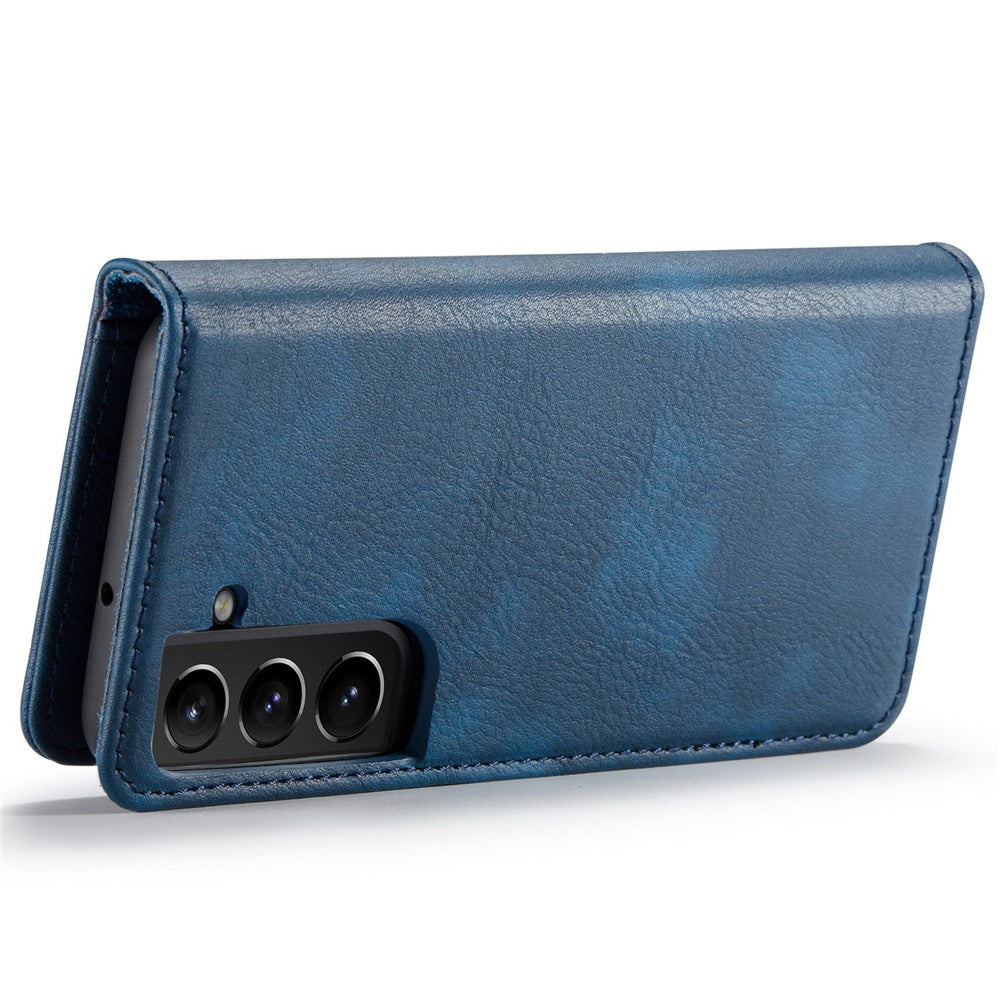 DG.MING Split Leather Wallet Full Protection Cover Shell Detachable 2-in-1 TPU Inner Phone Case for Samsung Galaxy S22+ 5G