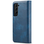 DG.MING Split Leather Wallet Full Protection Cover Shell Detachable 2-in-1 TPU Inner Phone Case for Samsung Galaxy S22+ 5G