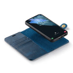 DG.MING Split Leather Wallet Full Protection Cover Shell Detachable 2-in-1 TPU Inner Phone Case for Samsung Galaxy S22+ 5G