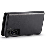 DG.MING For Samsung Galaxy S22 5G Detachable 2-in-1 Split Leather Full Protection Shell Wallet Cover TPU Inner Phone Case