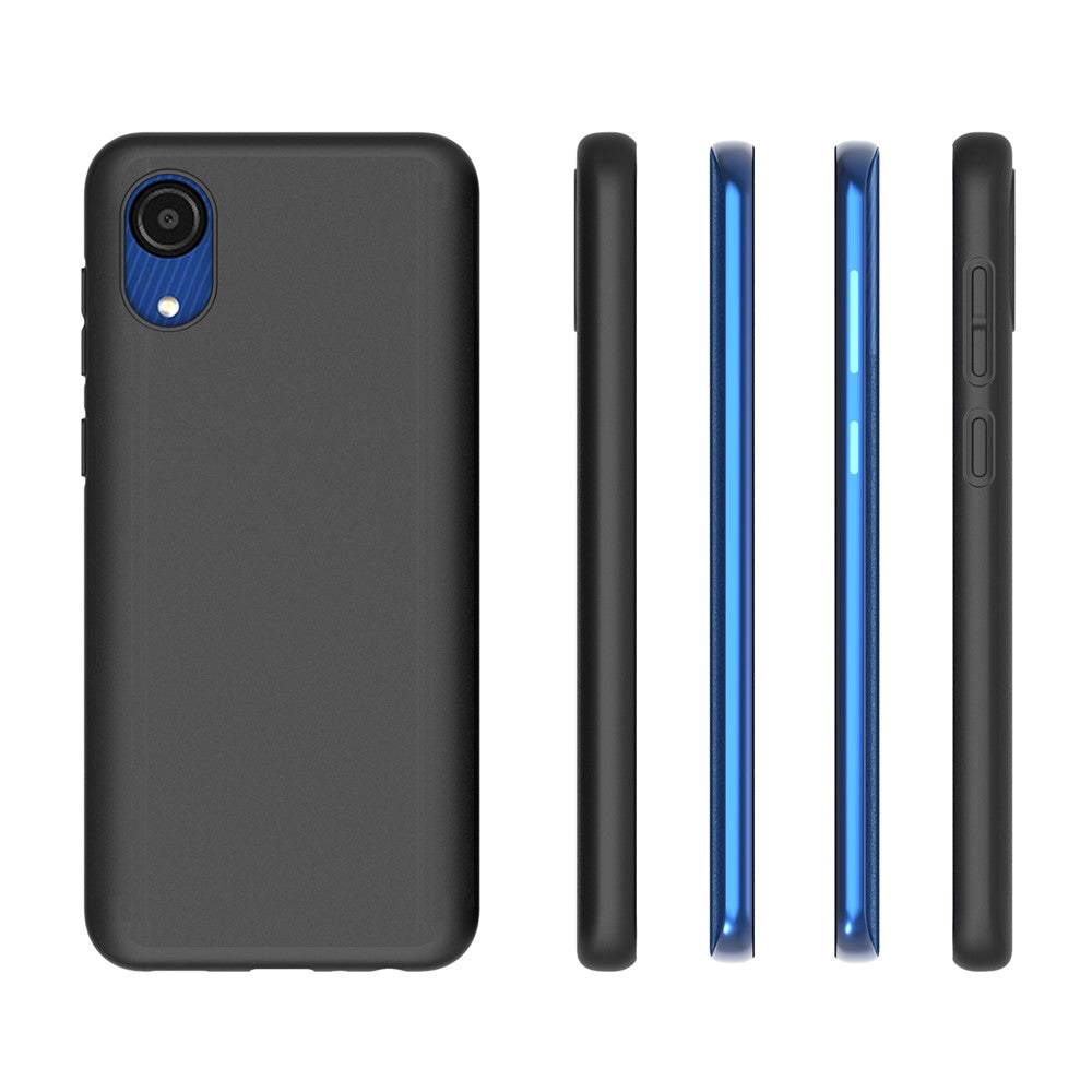 10Pcs/Pack Double-sided Matte Finish Anti-scratch Mobile Phone Case TPU Cover for Samsung Galaxy A03 Core