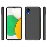 10Pcs/Pack Double-sided Matte Finish Anti-scratch Mobile Phone Case TPU Cover for Samsung Galaxy A03 Core