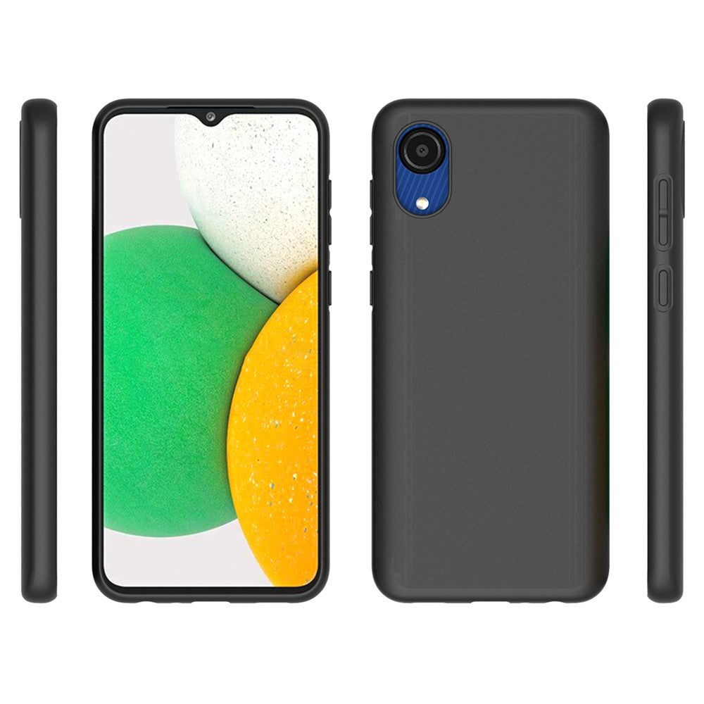 10Pcs/Pack Double-sided Matte Finish Anti-scratch Mobile Phone Case TPU Cover for Samsung Galaxy A03 Core