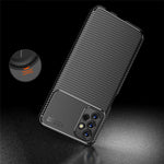 For Samsung Galaxy A13 4G Carbon Fiber Texture Well-protected Slim Light TPU Phone Case Shell