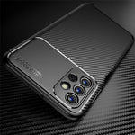 For Samsung Galaxy A13 4G Carbon Fiber Texture Well-protected Slim Light TPU Phone Case Shell