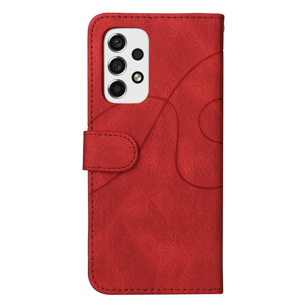 For Samsung Galaxy A53 5G Leather Case Wallet Stand Color Splicing Phone Cover