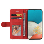 For Samsung Galaxy A53 5G Leather Case Wallet Stand Color Splicing Phone Cover