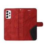 For Samsung Galaxy A53 5G Leather Case Wallet Stand Color Splicing Phone Cover