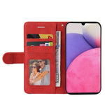For Samsung Galaxy A33 5G Leather Case Wallet Stand Color Splicing Phone Cover