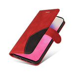 For Samsung Galaxy A33 5G Leather Case Wallet Stand Color Splicing Phone Cover