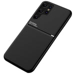 Støvtæt og stødsikkert mobilcover i TPU + PU-læder til Samsung Galaxy S22 Ultra 5G