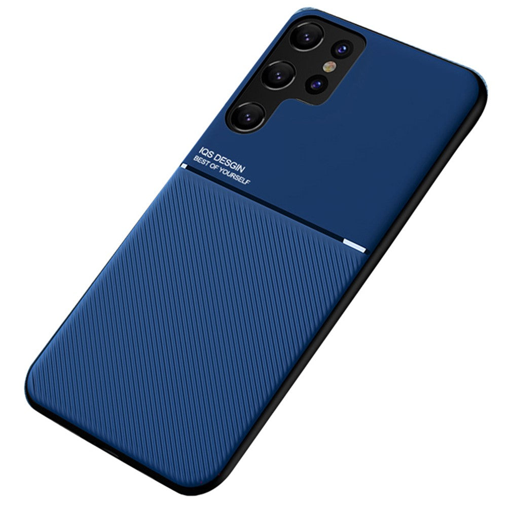 Støvtæt og stødsikkert mobilcover i TPU + PU-læder til Samsung Galaxy S22 Ultra 5G