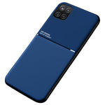 Shockproof Phone Case TPU + PU Leather Coated Anti-fall Protective Cover for Samsung Galaxy A22 5G (EU Version)