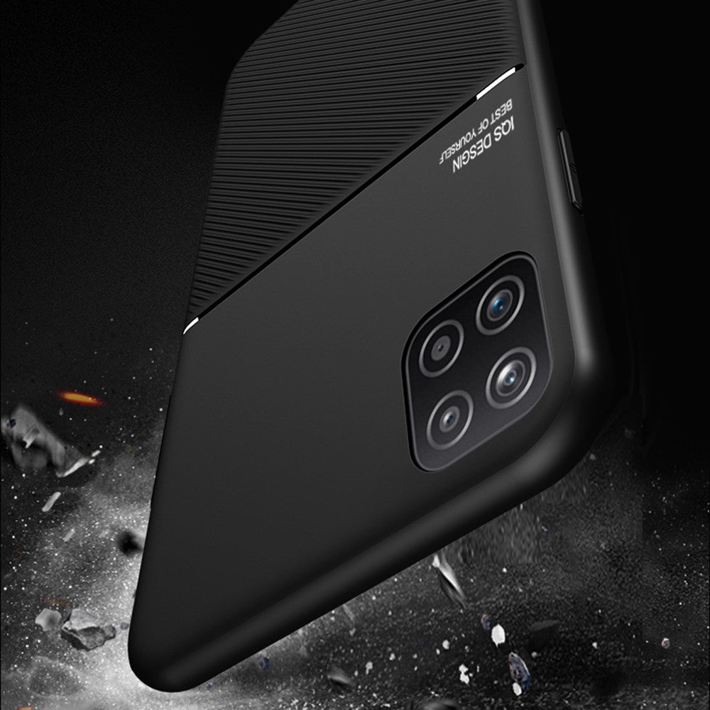 Shockproof Phone Case TPU + PU Leather Coated Anti-fall Protective Cover for Samsung Galaxy A22 5G (EU Version)