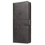 Textured Well-protected PU Leather + Soft TPU Phone Cover Dual-sided Magnetic Clasp Stand Case with Wallet for Samsung Galaxy A22 5G (EU Version)
