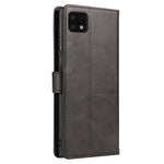 Textured Well-protected PU Leather + Soft TPU Phone Cover Dual-sided Magnetic Clasp Stand Case with Wallet for Samsung Galaxy A22 5G (EU Version)