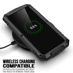 R-JUST for Samsung Galaxy S22+ 5G Waterproof Drop-Proof Case Kickstand Back Cover with Tempered Glass