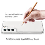 TPU Soft Edge Acrylic Hard Bottom Anti-Fingerprint Drop Protection Cover for Samsung Galaxy S22 5G