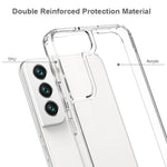TPU Soft Edge Acrylic Hard Bottom Anti-Fingerprint Drop Protection Cover for Samsung Galaxy S22 5G