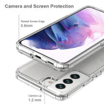TPU Soft Edge Acrylic Hard Bottom Anti-Fingerprint Drop Protection Cover for Samsung Galaxy S22 5G
