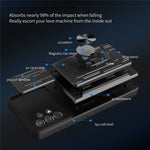 Kickstand Camera Cover Slide Anti-Scratch Protective Hard PC Soft TPU Case with Card Holder Slot for Samsung Galaxy A53 5G