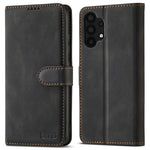 AZNS Magnetic Clasp Leather Case Drop-proof Fully Wrapped Wallet Stand Phone Cover for Samsung Galaxy A32 4G (EU Version)