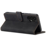 AZNS Magnetic Clasp Leather Case Drop-proof Fully Wrapped Wallet Stand Phone Cover for Samsung Galaxy A32 4G (EU Version)