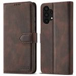 AZNS Magnetic Clasp Leather Case Drop-proof Fully Wrapped Wallet Stand Phone Cover for Samsung Galaxy A32 4G (EU Version)