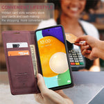 CASEME 013 Series PU-læder Folio Telefonetui Pung Stativdesign Letvægts Selvabsorberende Telefoncover til Samsung Galaxy A53 5G