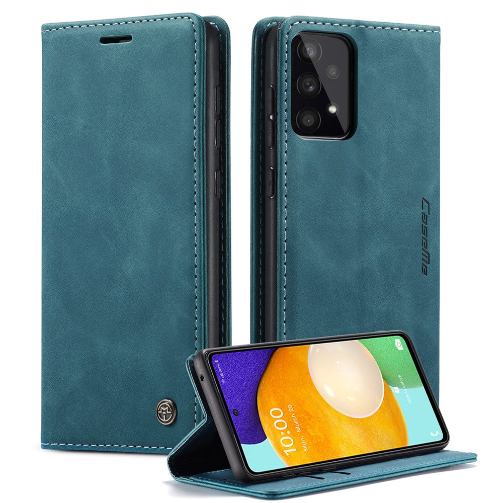 CASEME 013 Series PU-læder Folio Telefonetui Pung Stativdesign Letvægts Selvabsorberende Telefoncover til Samsung Galaxy A53 5G