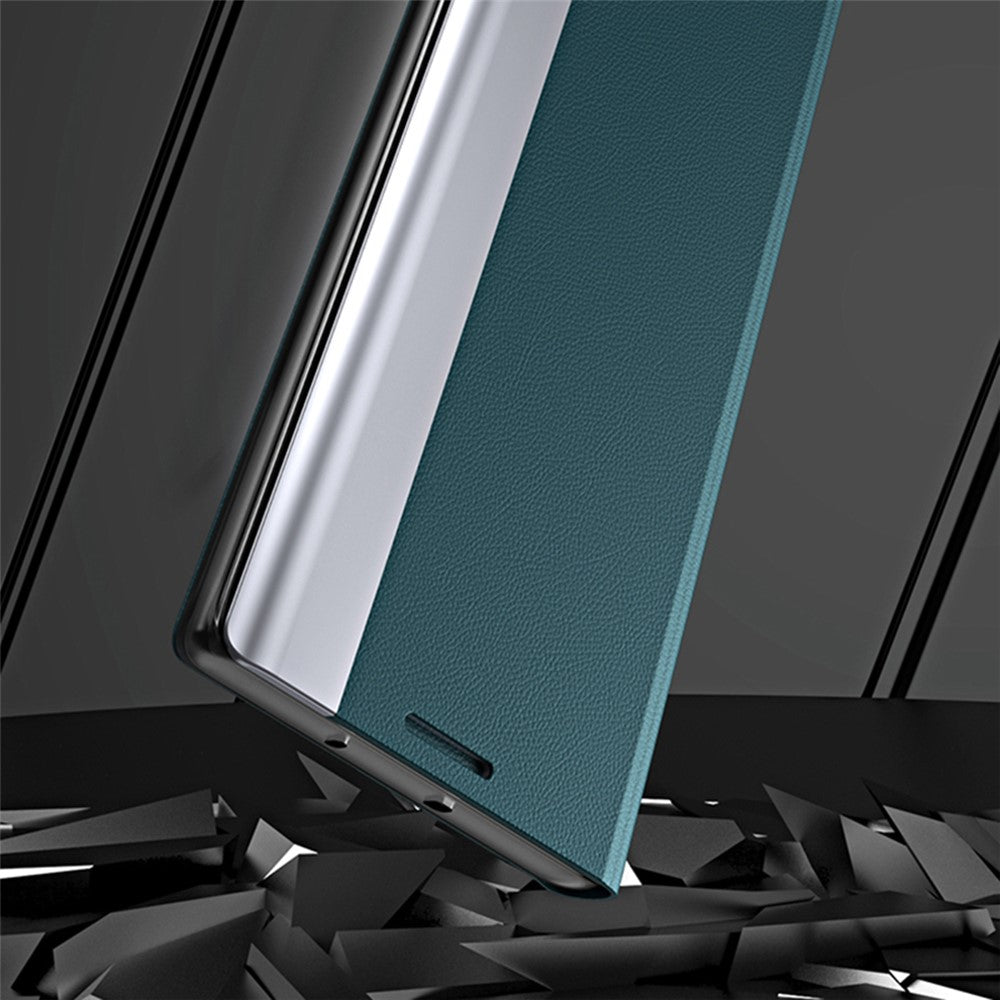 PU-läderfodral med stativ och vikbart grepp för Samsung Galaxy A33 5G