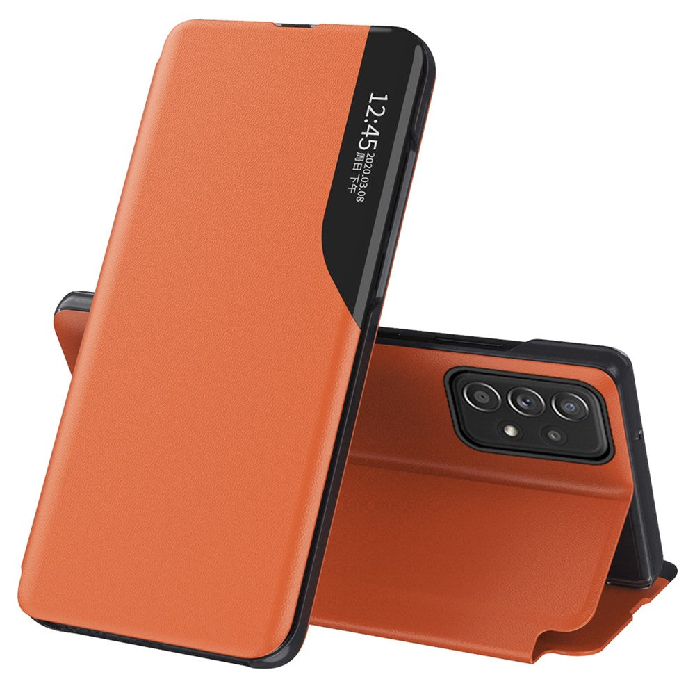 Case View Window PU Leather Stand Cover for Samsung Galaxy A33 5G