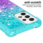 LE3 Series Gradient Glittering Sequins Quicksand TPU Cover Shell Anti-Scratch Corner Cushion Phone Case for Samsung Galaxy A53 5G