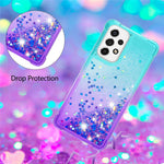 LE3 Series Gradient Glittering Sequins Quicksand TPU Cover Shell Anti-Scratch Corner Cushion Phone Case for Samsung Galaxy A53 5G