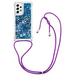 Til Samsung Galaxy A53 5G TPU-cover Quicksand-telefoncover med snor