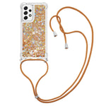 Til Samsung Galaxy A53 5G TPU-cover Quicksand-telefoncover med snor