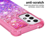 LE3-serien Gradient Glitterende Pailletter Kviksand TPU Cover Skal Dynamisk Sjov Telefonetui til Samsung Galaxy A33 5G