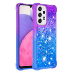 LE3-serien Gradient Glittering Pailletter Quicksand TPU Cover Shell Dynamic Fun Phone Case för Samsung Galaxy A33 5G
