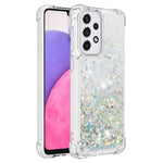 LE1-serien Quicksand TPU Beskyttende Cover Skal Ikke-gulnende Kanter Glimrende Pailletter Quicksand Telefonetui til Samsung Galaxy A33 5G