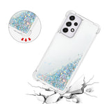 LE1-serien Quicksand TPU Beskyttende Cover Skal Ikke-gulnende Kanter Glimrende Pailletter Quicksand Telefonetui til Samsung Galaxy A33 5G