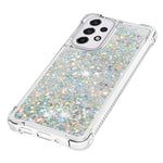 LE1-serien Quicksand TPU Beskyttende Cover Skal Ikke-gulnende Kanter Glimrende Pailletter Quicksand Telefonetui til Samsung Galaxy A33 5G