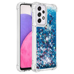 LE1-serien Quicksand TPU Beskyttende Cover Skal Ikke-gulnende Kanter Glimrende Pailletter Quicksand Telefonetui til Samsung Galaxy A33 5G