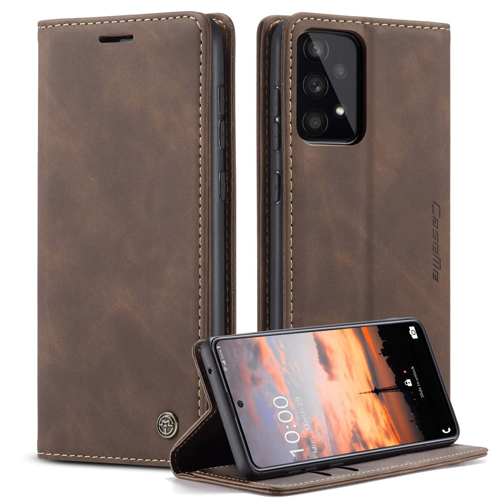 CASEME 013-serien pungfunktion PU-læder + TPU mobiltelefoncover med auto-absorberet magnetlukning til Samsung Galaxy A33 5G