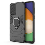 Til Samsung Galaxy A73 5G Ringholder Kickstand PC + TPU Dobbeltlags Stødabsorberende Beskyttelsescover